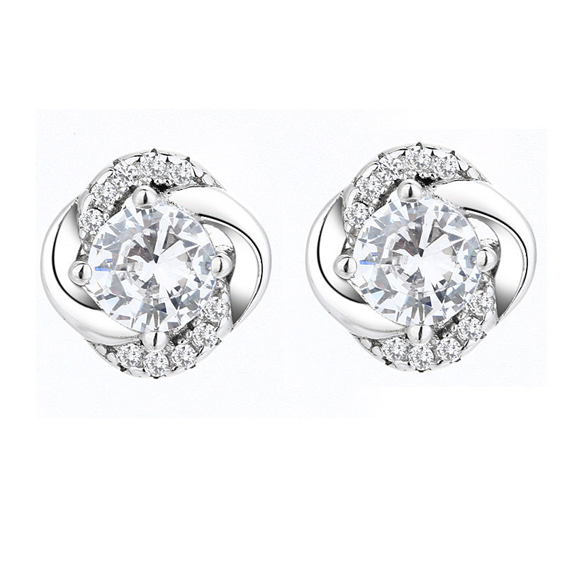 Damen Ohrstecker mit funkelndem Zirkon und elegantem Design Shop Nory