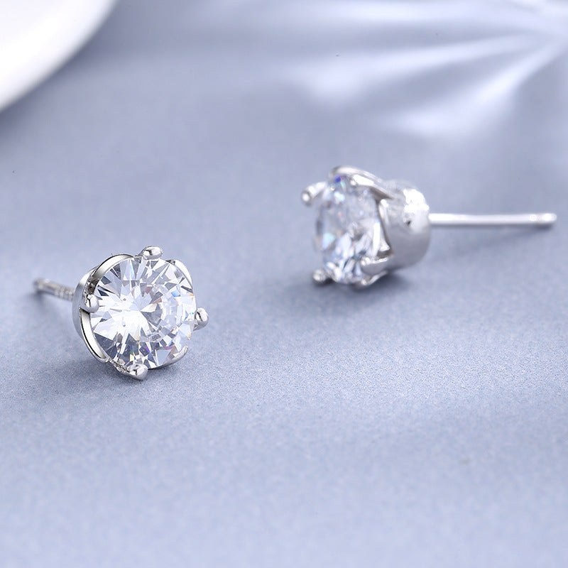 Damen Ohrringe mit funkelnden Kristallen in exquisitem Kranzdesign Shop Nory
