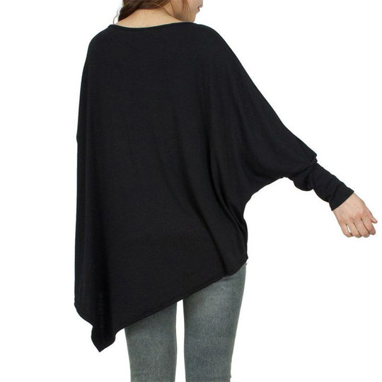 Damen Oversize-Tunika mit asymmetrischem Saum und langen Ärmeln Shop Nory