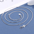 Damen Halskette mit feiner Gliederstruktur und verstellbarem Verschluss Shop Nory