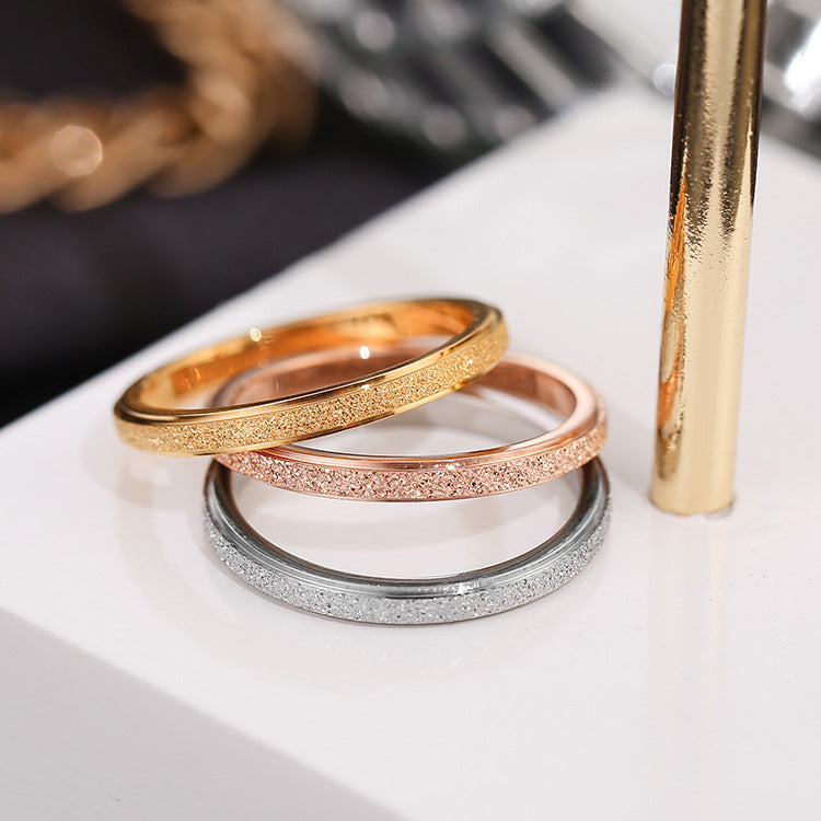 Damen eleganter und strukturierter Ring Shop Nory