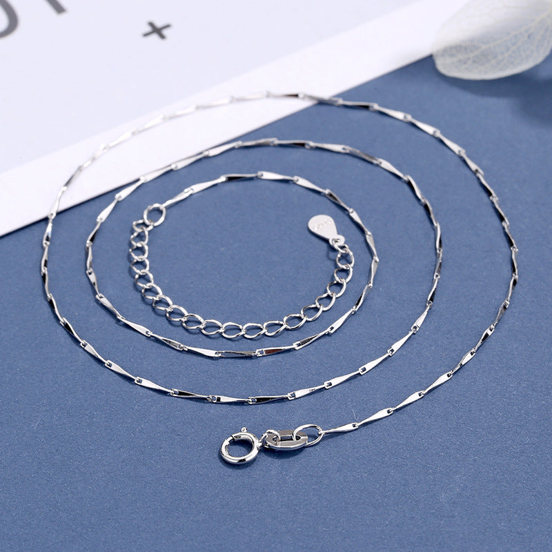 Damen Halskette mit feiner Gliederstruktur und verstellbarem Verschluss Shop Nory