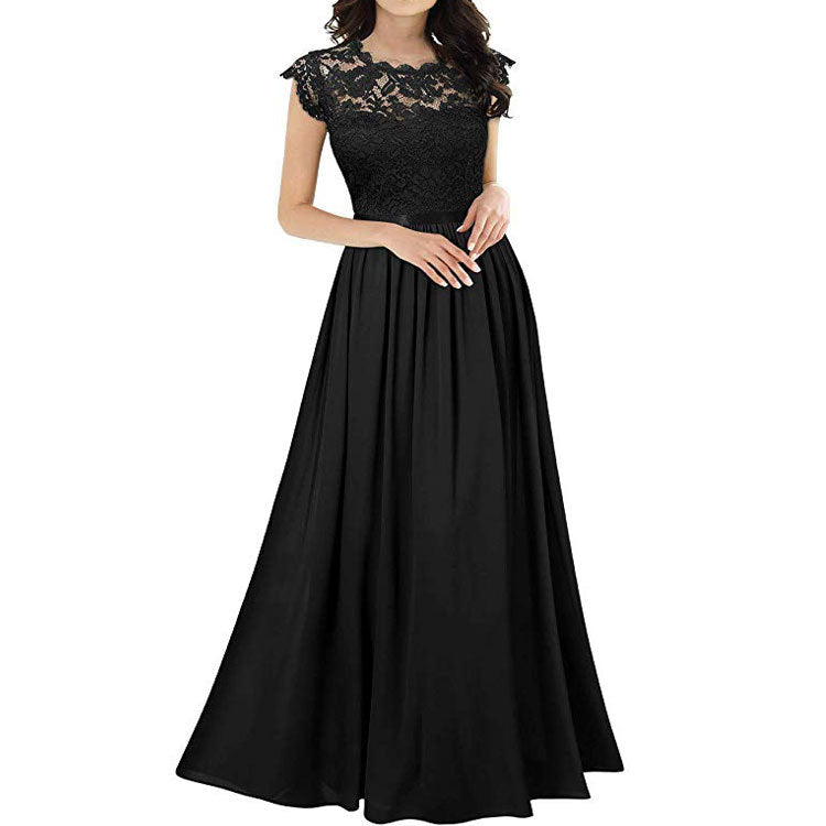 Chiffon Brautjungfernkleid mit Herz Ausschnitt, Fußlänge