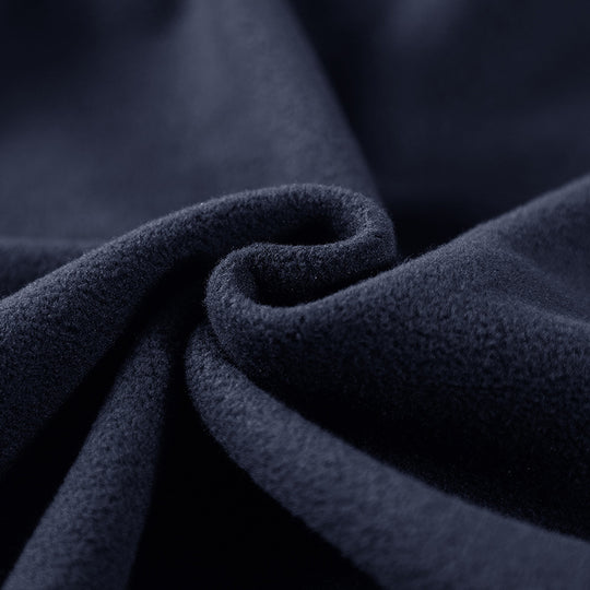 Herren Fleece-Utility-Weste mit durchgehendem Reißverschluss, Stehkragen und Reißverschlusstaschen Shop Nory