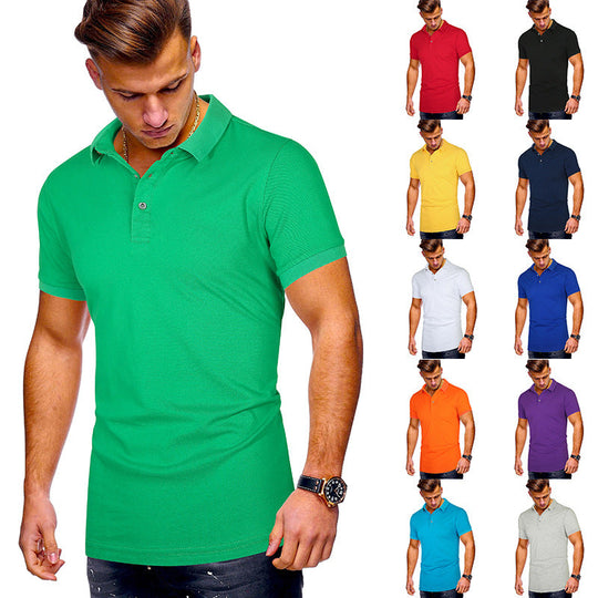 Herren Poloshirt mit hochwertigem Baumwollmix und modernem Stehkragen