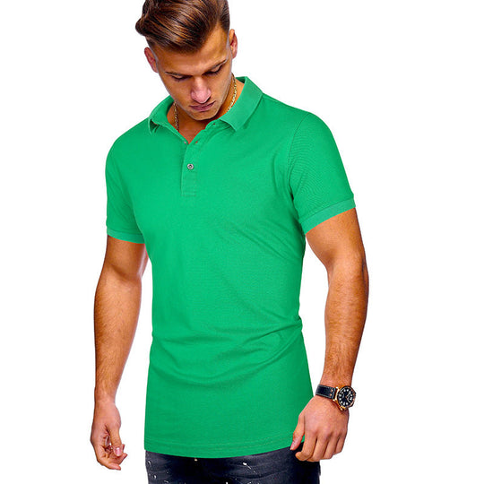 Herren Poloshirt mit hochwertigem Baumwollmix und modernem Stehkragen