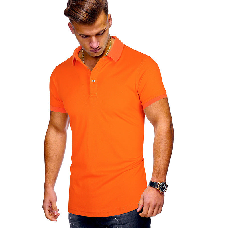 Herren Poloshirt mit hochwertigem Baumwollmix und modernem Stehkragen
