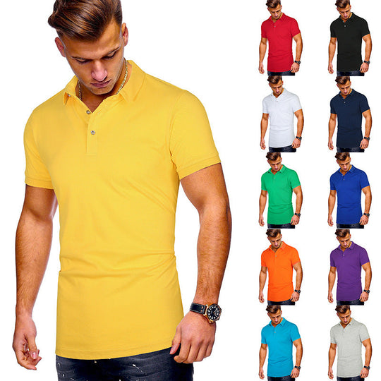Herren Poloshirt mit hochwertigem Baumwollmix und modernem Stehkragen