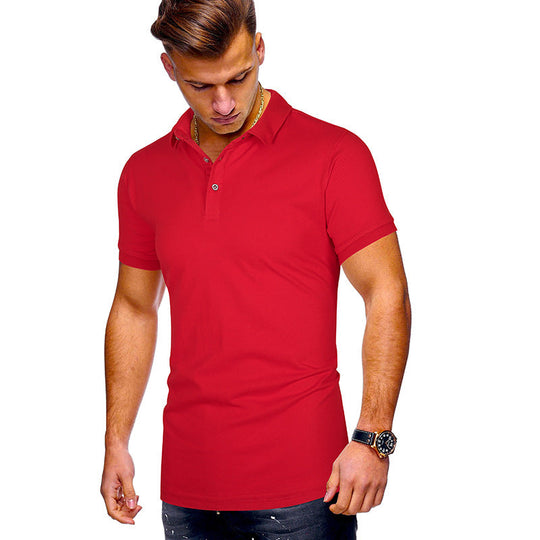 Herren Poloshirt mit hochwertigem Baumwollmix und modernem Stehkragen