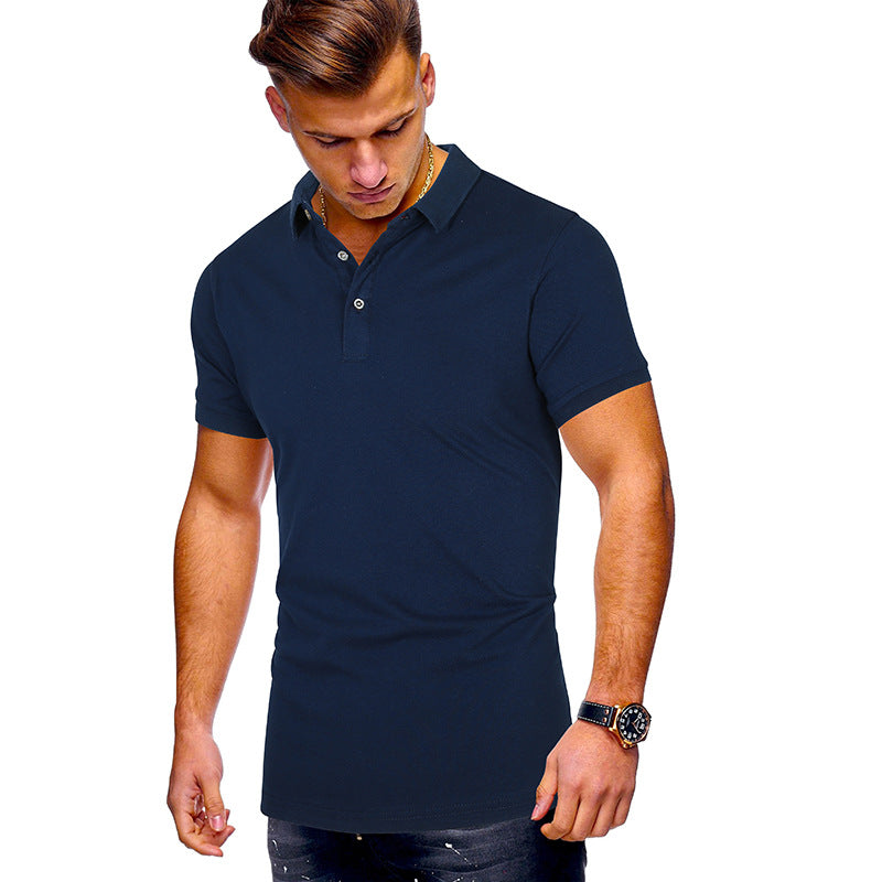 Herren Poloshirt mit hochwertigem Baumwollmix und modernem Stehkragen