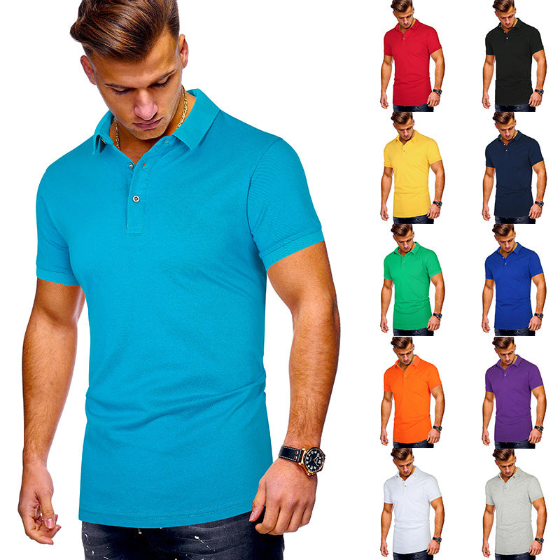 Herren Poloshirt mit hochwertigem Baumwollmix und modernem Stehkragen