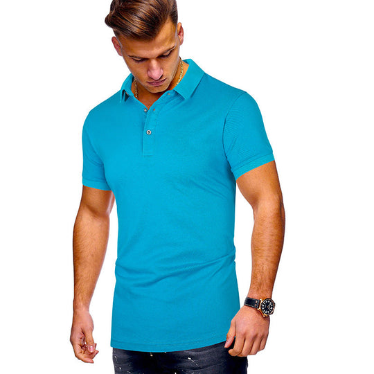 Herren Poloshirt mit hochwertigem Baumwollmix und modernem Stehkragen