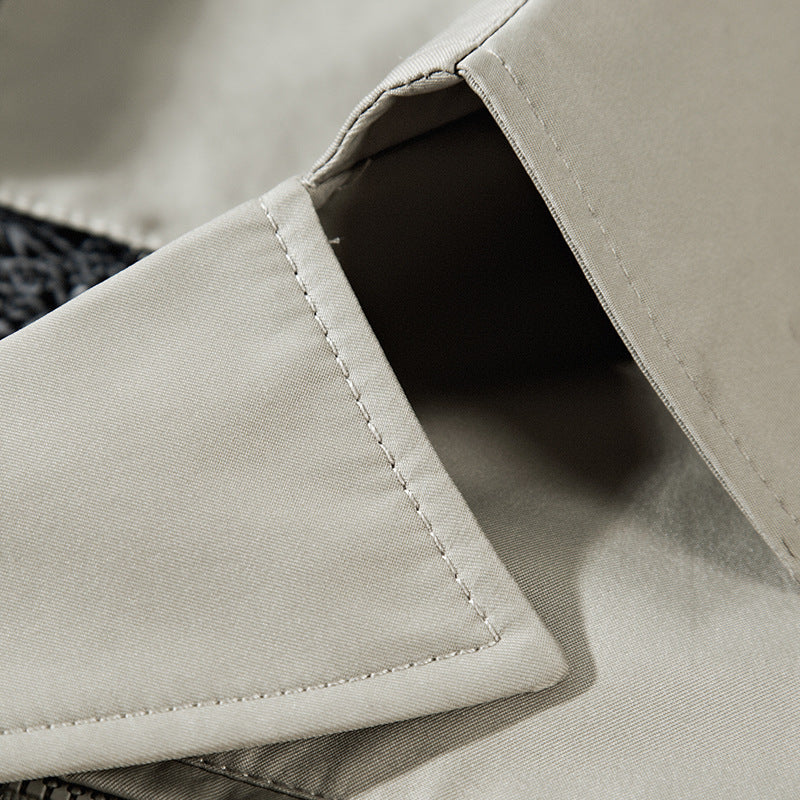 Herren Kurzmantel mit Teddy-Innenfutter, Reverskragen und Eingrifftaschen Shop Nory