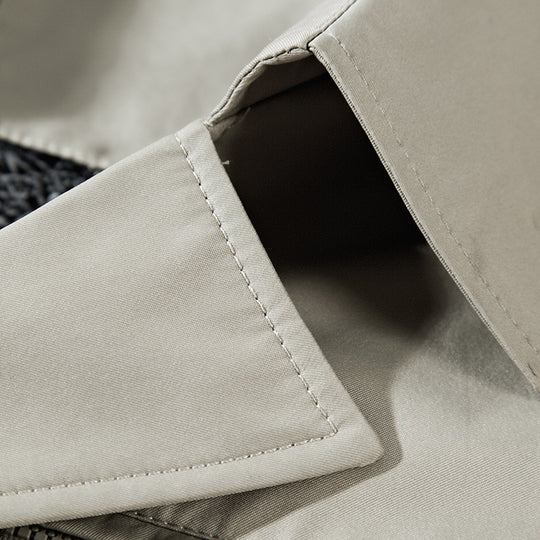 Herren Kurzmantel mit Teddy-Innenfutter, Reverskragen und Eingrifftaschen Shop Nory