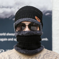Schwarz Mütze + Halstuch