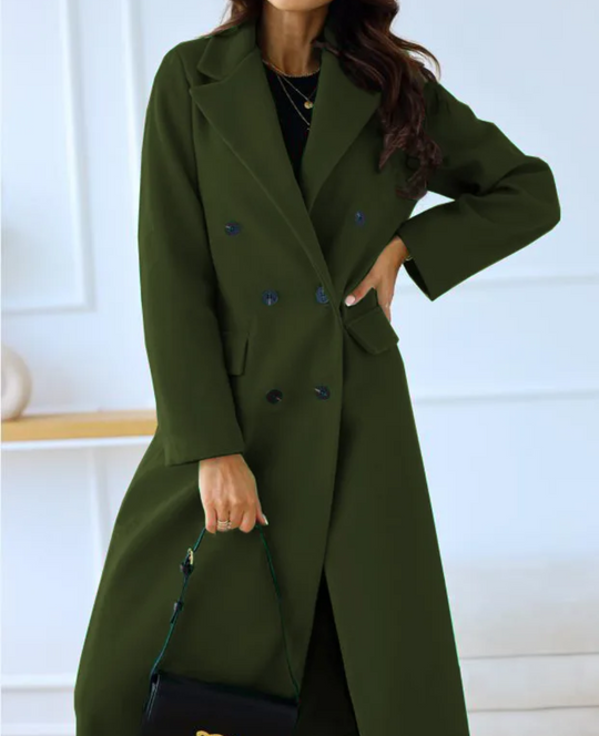 Lange Elegante Taillierte Trenchcoat Für Damen | Perfekt Für Herbst Und Winter