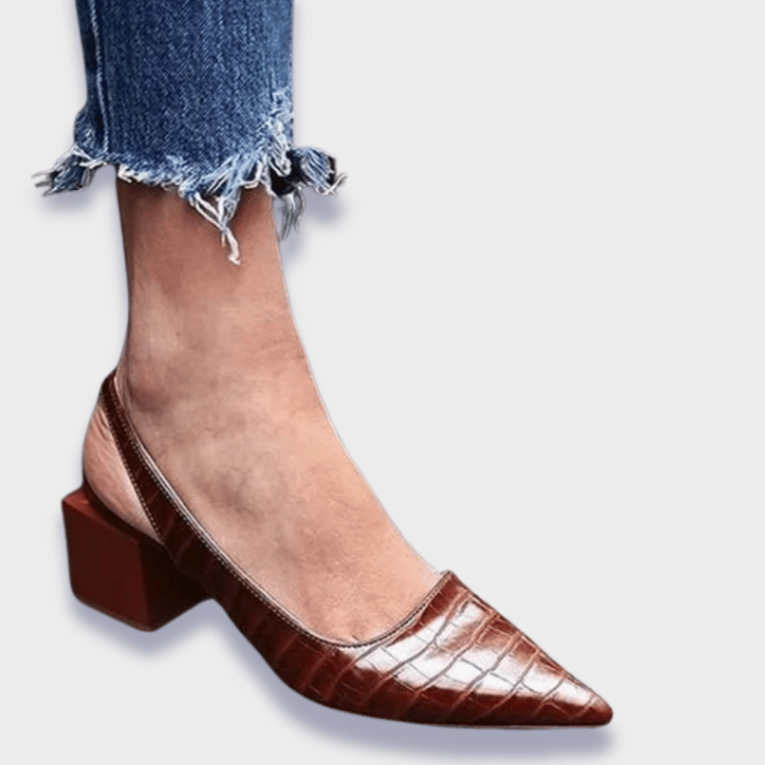 Premium Synthetikleder Orthopädische Pumps