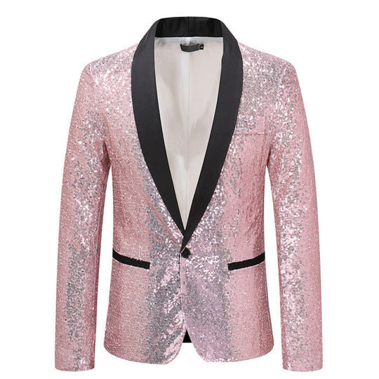 Stilvoller Pailletten-Blazer für Herren