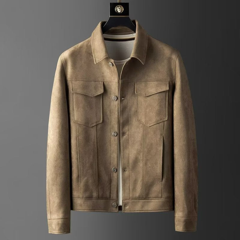 Klassische Wildlederjacke für Männer