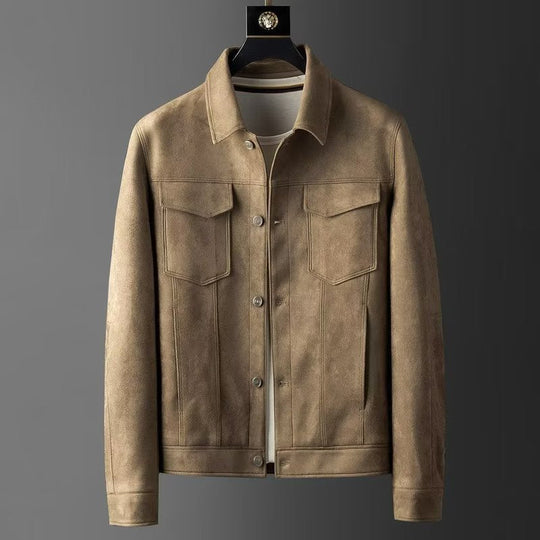 Klassische Wildlederjacke für Männer