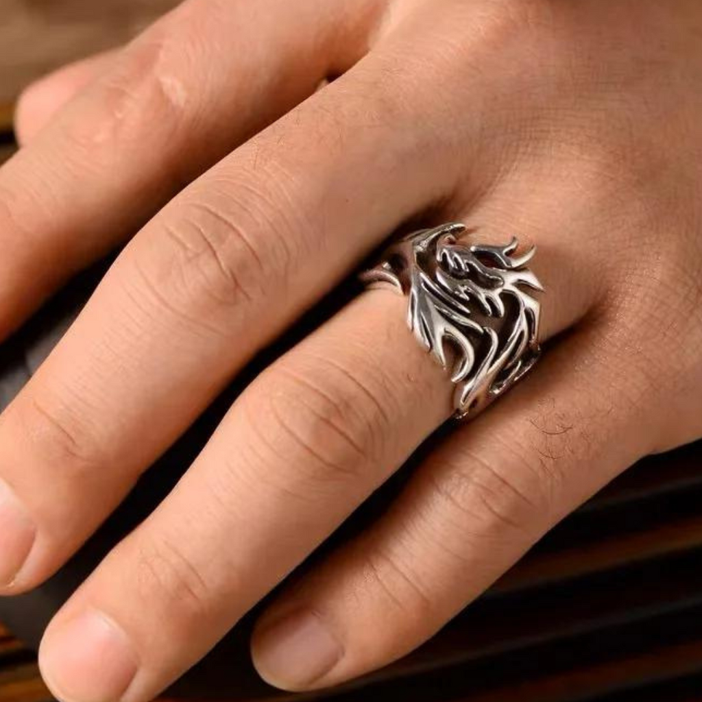 Sterling Silver Dragon Ring | Shop Nory