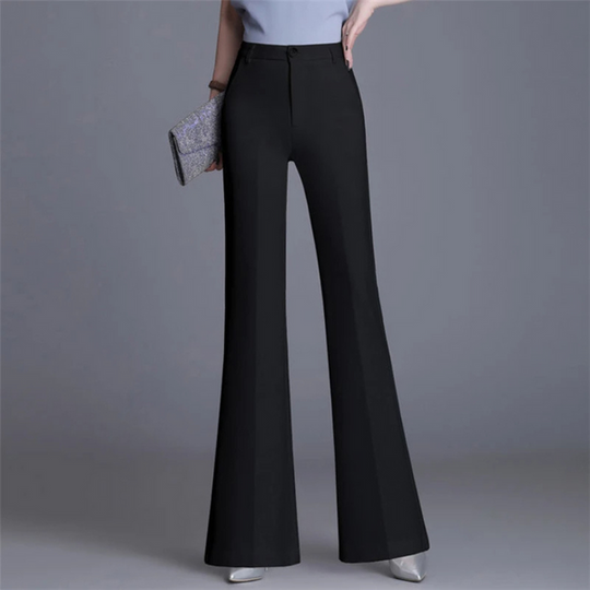 Elegante Enganliegende Hohe Taille Flared Hosen