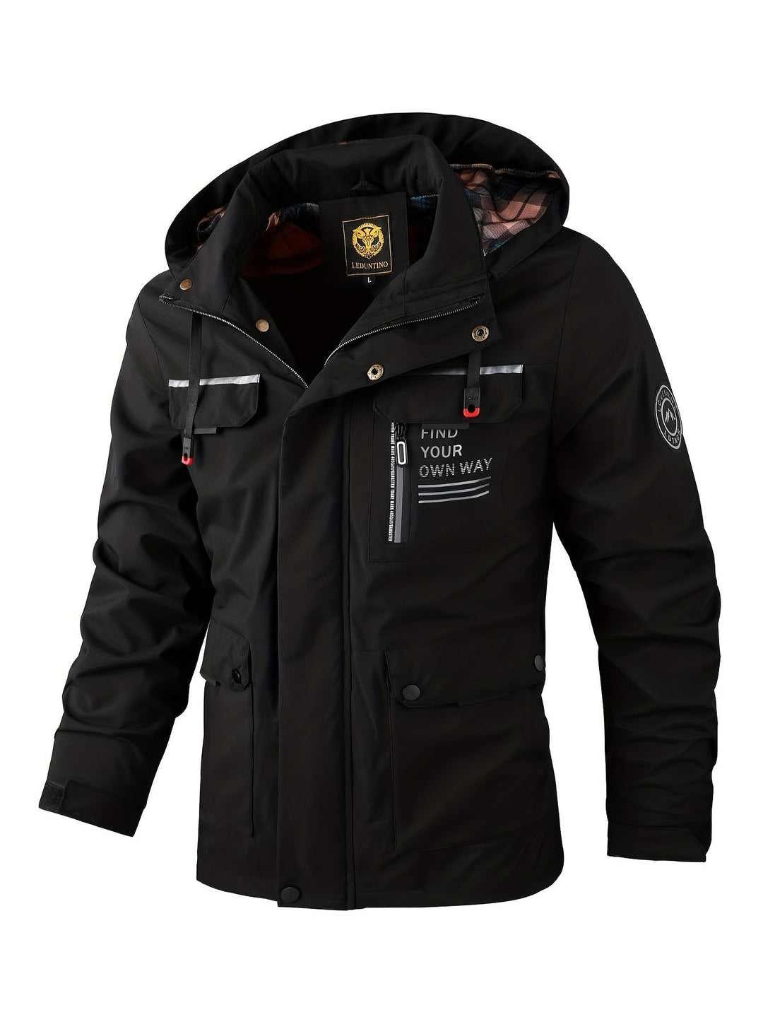 Herren Kapuzen Utility Jacke