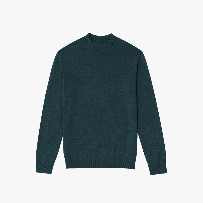 Herren-Strickpullover, maschinenwaschbar, Stehkragen