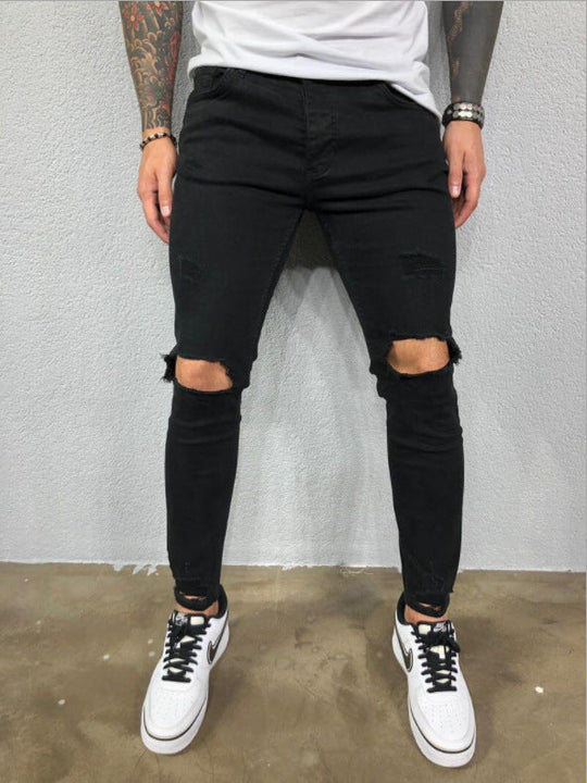 Herren Slim Fit Jeans mit modischen Rissen