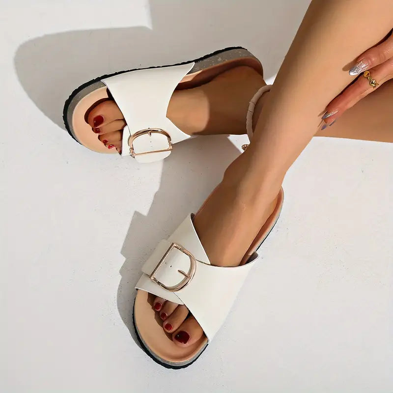 ShopNory | Orthopädische Flache Sandalen mit Verstellbaren Riemen