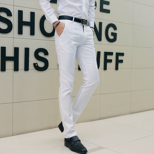Herren moderne Slim-Chinohose mit leichtem Stretch, Bügelfalte und schmal zulaufendem Bein Shop Nory