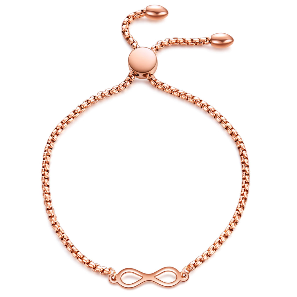 Damen Armband mit infinity-Symbol und verstellbarem Zugverschluss Shop Nory
