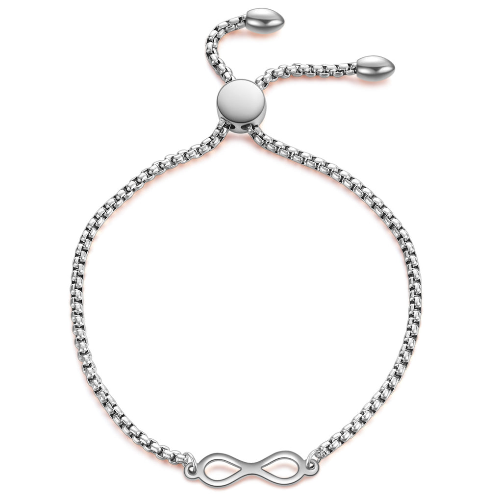Damen Armband mit infinity-Symbol und verstellbarem Zugverschluss Shop Nory