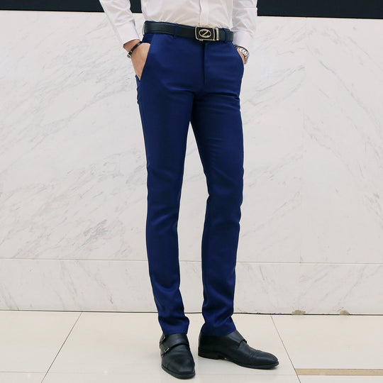 Herren moderne Slim-Chinohose mit leichtem Stretch, Bügelfalte und schmal zulaufendem Bein Shop Nory