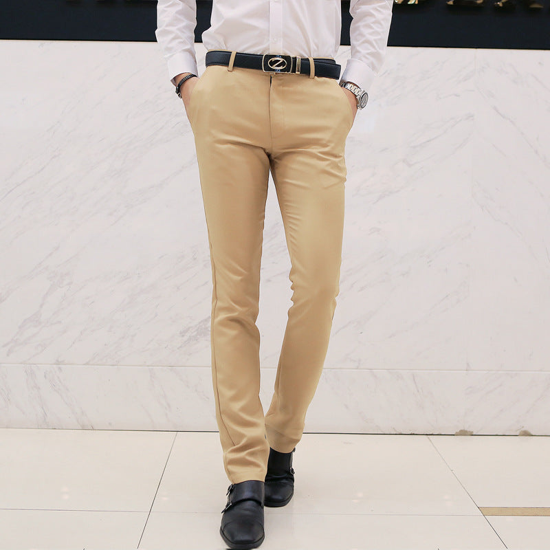 Herren moderne Slim-Chinohose mit leichtem Stretch, Bügelfalte und schmal zulaufendem Bein Shop Nory
