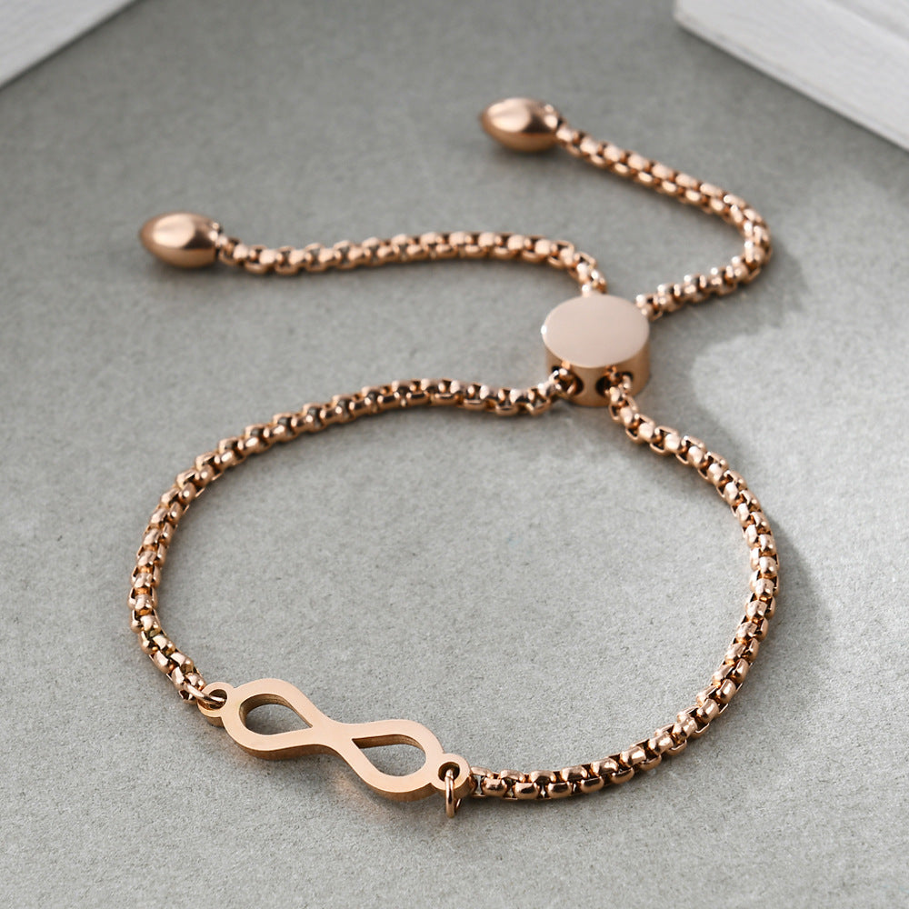 Damen Armband mit infinity-Symbol und verstellbarem Zugverschluss Shop Nory