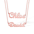 Schöne Edelstahl Doppel-Schicht Personalisierte Namenskette | Shop Nory