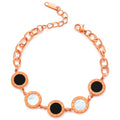 Damen Armband mit eleganten Plättchen und luxuriösem Kettenverschluss Shop Nory
