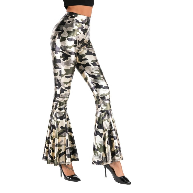 Damen Glamouröse Schlaghose