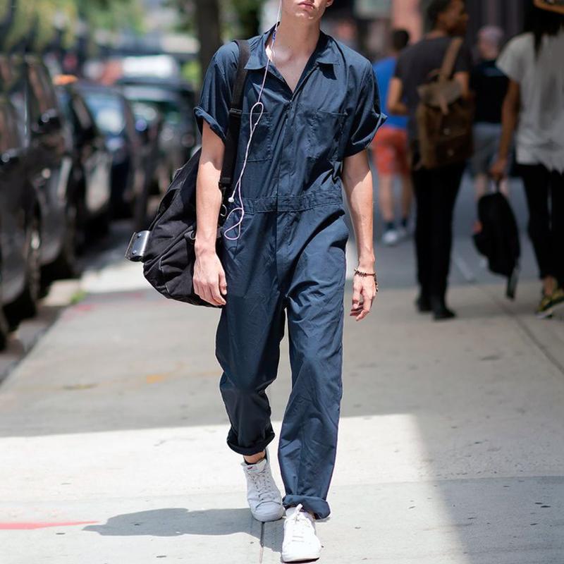 Damen Overall mit kurzem Arm und praktischen Taschen