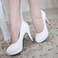 Damen Hochwertige Lackleder-Pumps mit komfortablem Plateau
