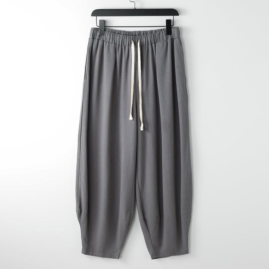 Damen Locker geschnittene Haremshose im Joggerstil mit Tunnelzug und elastischem Knöchelabschluss Shop Nory