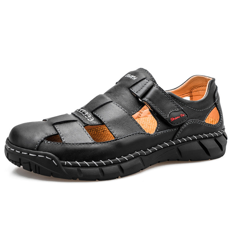 Herren Sandalen mit atmungsaktivem Leder