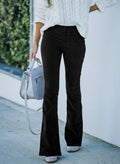 ShopNory Damen Cord-Schlaghose mit hohem Bund