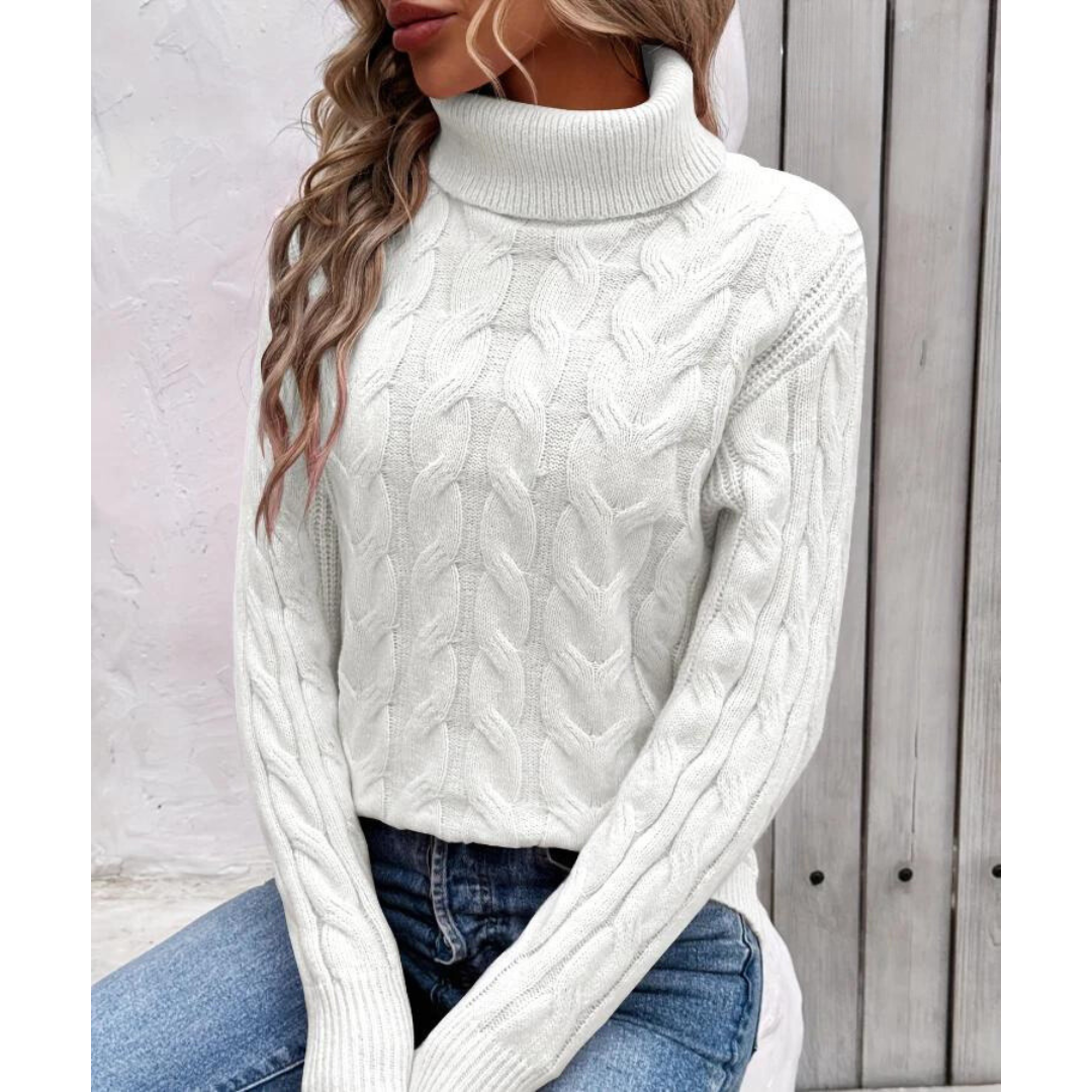 Klassischer Eleganter Rollkragenpullover
