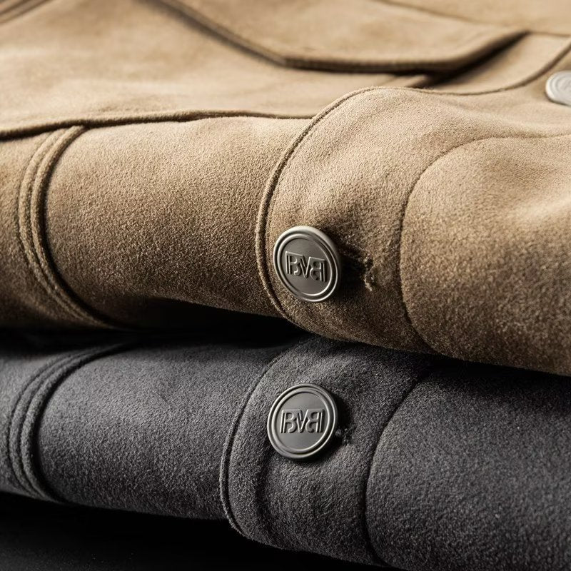 Klassische Wildlederjacke für Männer
