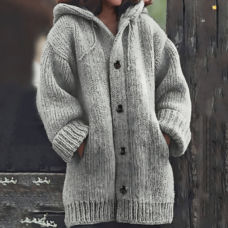 Warme Damen-Strickjacke