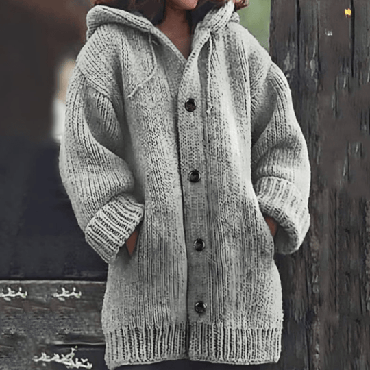 Warme Damen-Strickjacke