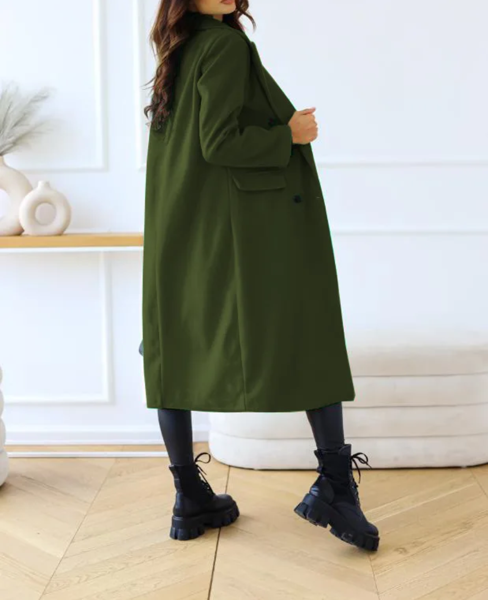 Lange Elegante Taillierte Trenchcoat Für Damen | Perfekt Für Herbst Und Winter