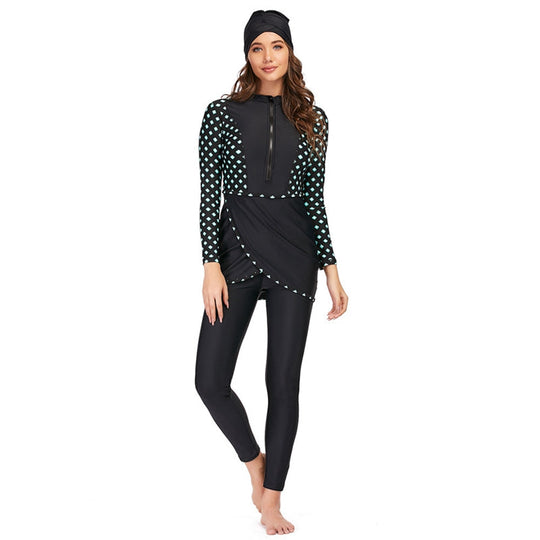 3 Teile Set Halal Bademode Badeanzug Burkini Badeoutfit